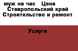 муж на час › Цена ­ 300 - Ставропольский край Строительство и ремонт » Услуги   